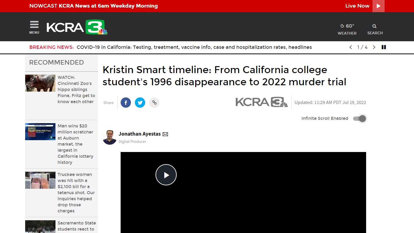 Kristin Smart timeline: From 1996 disappearance to 2021 arrests - KCRA