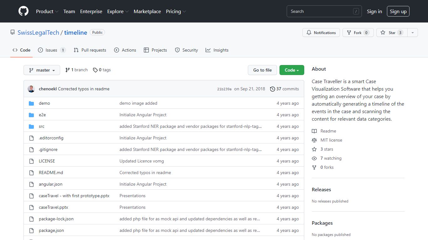 GitHub - SwissLegalTech/timeline: Case Traveller is a smart Case ...